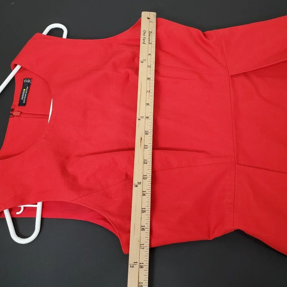 Kate Spade Saturday High Risk Red Sleeveless Pleated Fit & Flare Dress Size 8‎